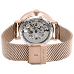 Montre Pierre Lannier femme automatique acier doré rose - vue 3