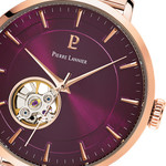 Montre Pierre Lannier femme automatique acier doré rose - vue D3
