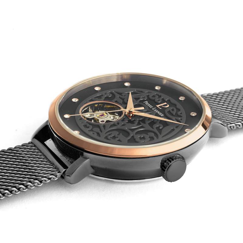 Montre Pierre Lannier femme automatique acier - vue D1