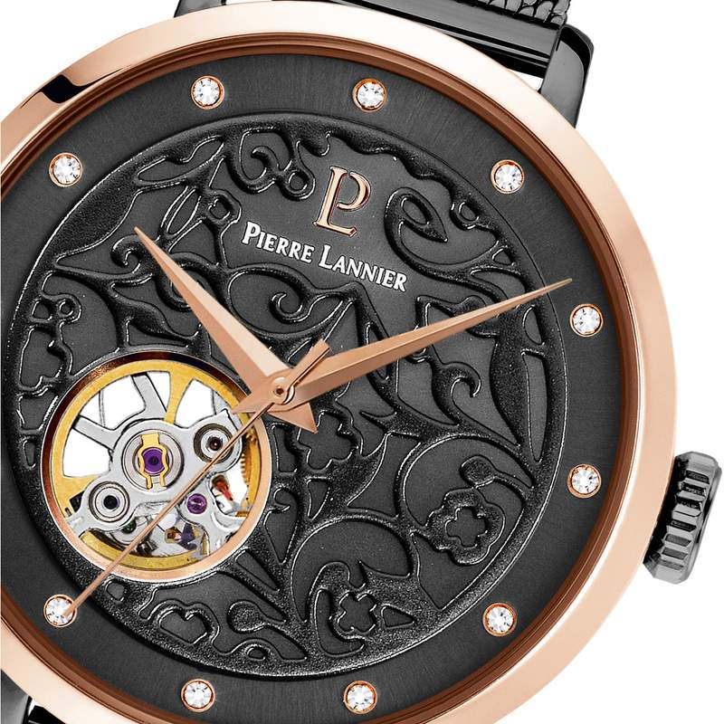 Montre Pierre Lannier femme automatique acier - vue D3
