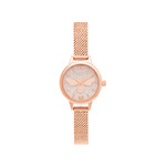 Montre Olivia Burton femme acier doré rose - vue 1