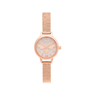 Montre Olivia Burton femme acier doré rose - vue 1
