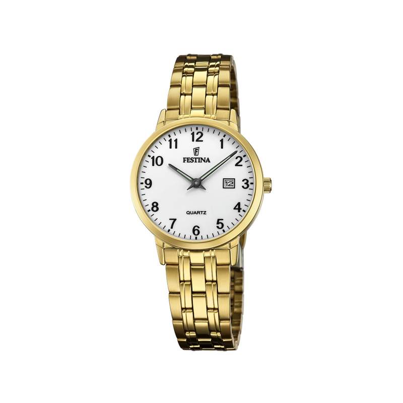 Montre Festina femme acier doré jaune - vue 1