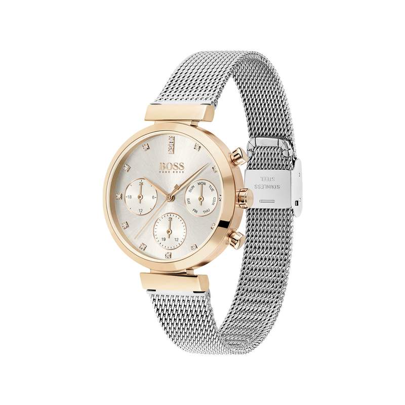 Montre Boss femme acier doré jaune - vue 2