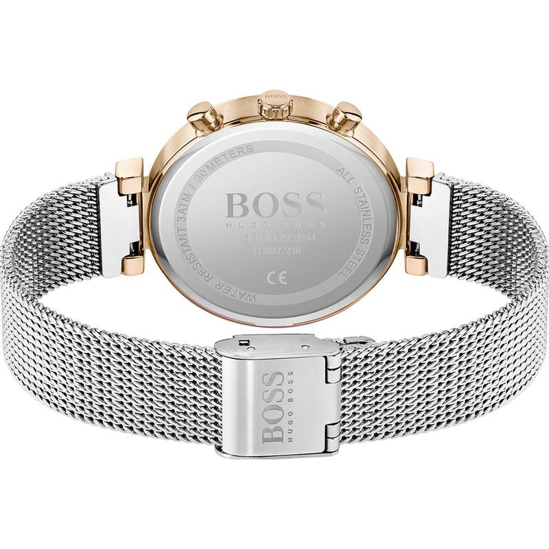 Montre Boss femme acier doré jaune - vue 3