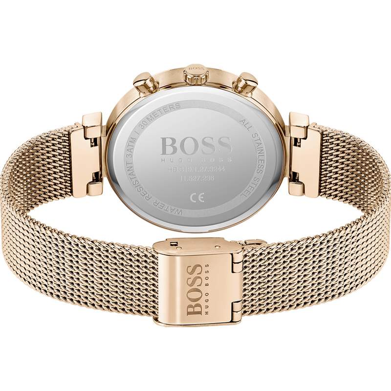 Montre Boss femme acier doré rose - vue 3