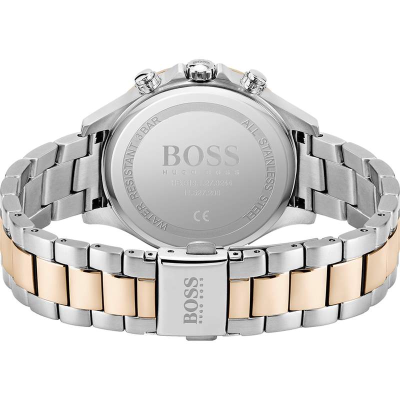 Montre Boss femme acier bicolore jaune - vue 3
