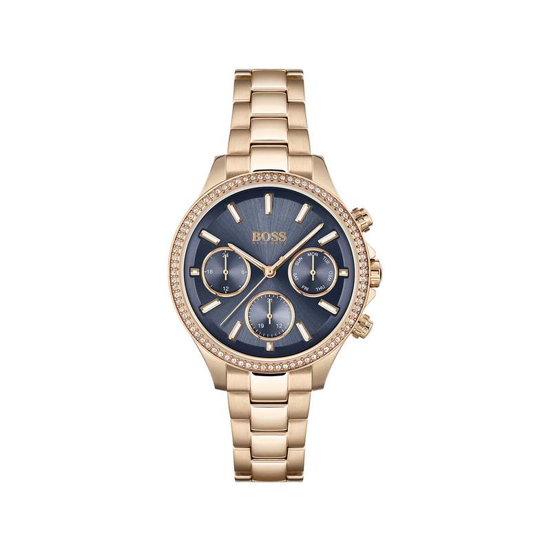 Montre Boss femme acier doré rose - vue 1
