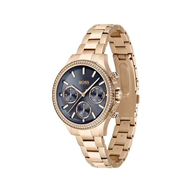 Montre Boss femme acier doré rose - vue 2