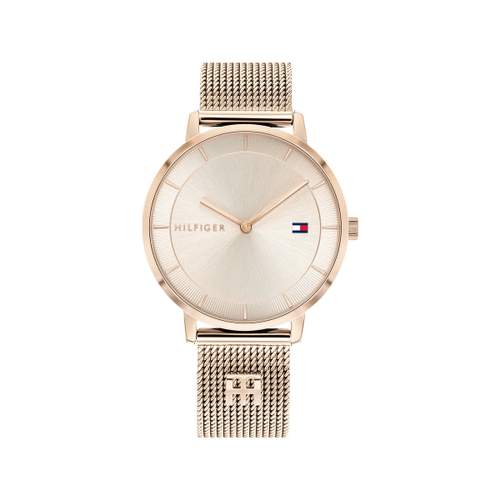 Montre Tommy Hilfiger femme acier doré rose