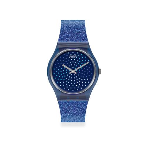 Montre Swatch femme plastique et silicone bleu