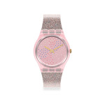 Montre Swatch femme plastique et silicone rose - vue 1