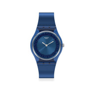 Montre Swatch femme plastique et silicone bleu