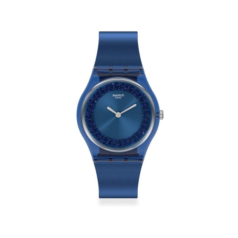 Montre Swatch femme plastique et silicone bleu - vue 1