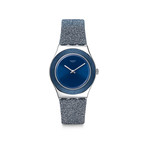 Montre Swatch femme acier synthétique bleu - vue 1