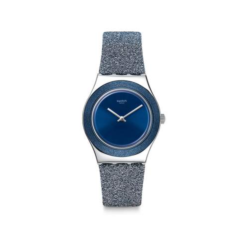 Montre Swatch femme acier synthétique bleu