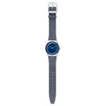 Montre Swatch femme acier synthétique bleu - vue D1