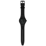 Montre Swatch mixte plastique et silicone noir biosourcé - vue D1
