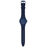 Montre Swatch mixte plastique et silicone bleu biosourcé - vue D1