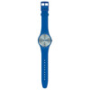 Montre Swatch mixte plastique et silicone bleu - vue VD1