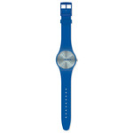 Montre Swatch mixte plastique et silicone bleu - vue D1