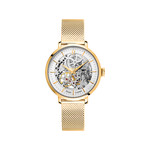 Montre Pierre Lannier Automatic femme automatique acier doré jaune - vue 1
