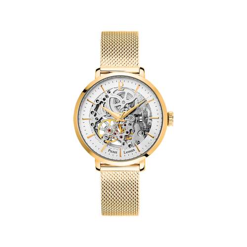 Montre Pierre Lannier Automatic femme automatique acier doré jaune