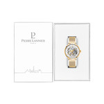 Montre Pierre Lannier Automatic femme automatique acier doré jaune - vue D1