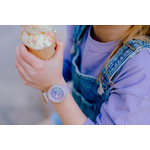 Montre Flik Flak enfant silicone blanc - vue porté 1