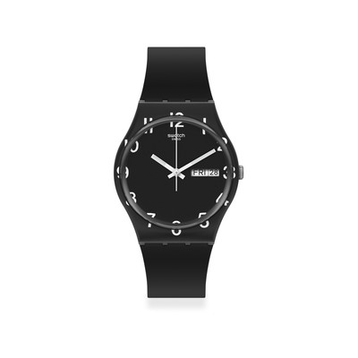 Montre Swatch mixte silicone noir