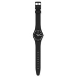 Montre Swatch mixte silicone noir - vue D1