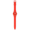Montre Swatch mixte silicone rouge. - vue VD1
