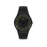 Montre Swatch mixte silicone noir - vue 1