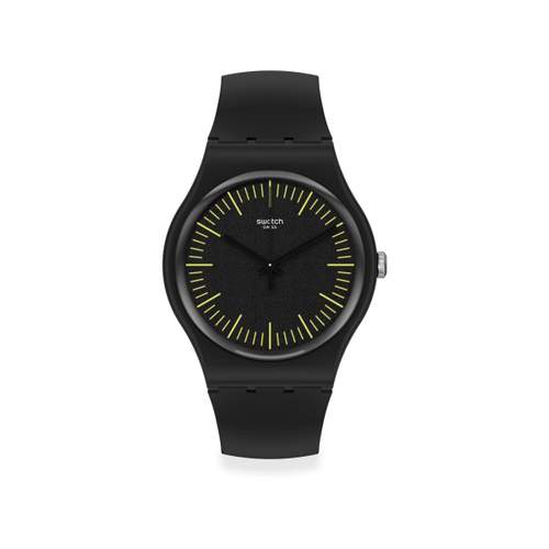 Montre Swatch mixte silicone noir