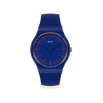 Montre Swatch mixte silicone bleu - vue 1