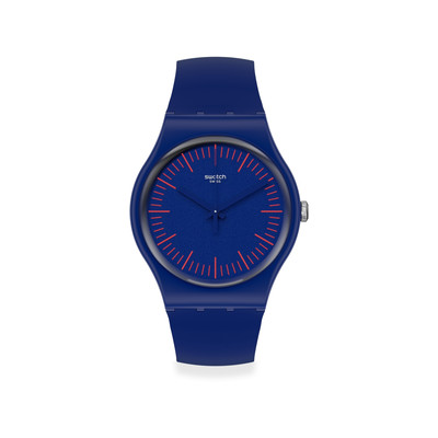 Montre Swatch mixte silicone bleu - vue 1