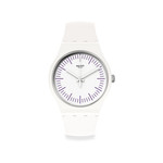 Montre Swatch mixte silicone blanc - vue 1