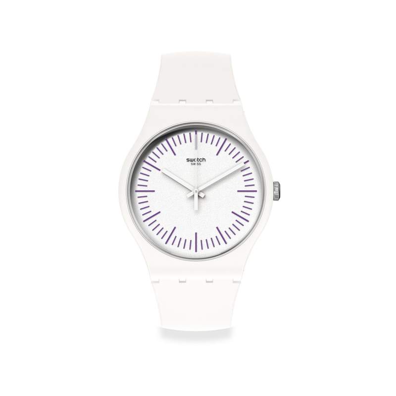 Montre Swatch mixte silicone blanc - vue 1