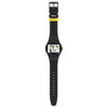 Montre Swatch mixte plastique silicone noir - vue VD1