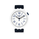 Montre Swatch enfant plastique et silicone blanc - vue 1