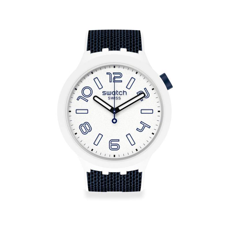 Montre Swatch enfant plastique et silicone blanc - vue 1
