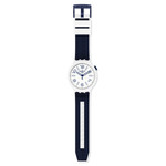 Montre Swatch enfant plastique et silicone blanc - vue D1