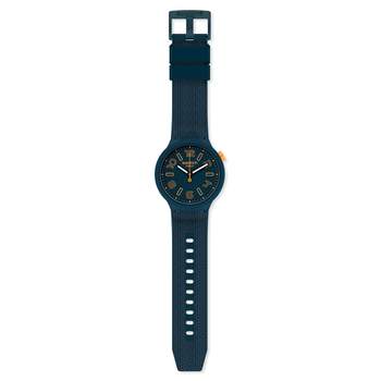 Swatch kinderhorloge van kunststof en siliconen, blauw