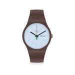 Montre Swatch enfant plastique et silicone marron - vue 1
