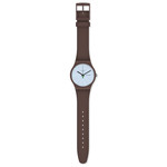 Montre Swatch enfant plastique et silicone marron - vue D1