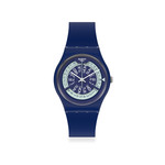 Montre Swatch mixte plastique et silicone bleu - vue 1