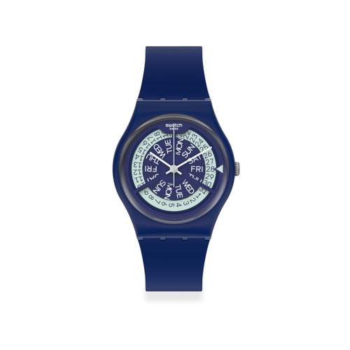 Montre Swatch mixte plastique et silicone bleu