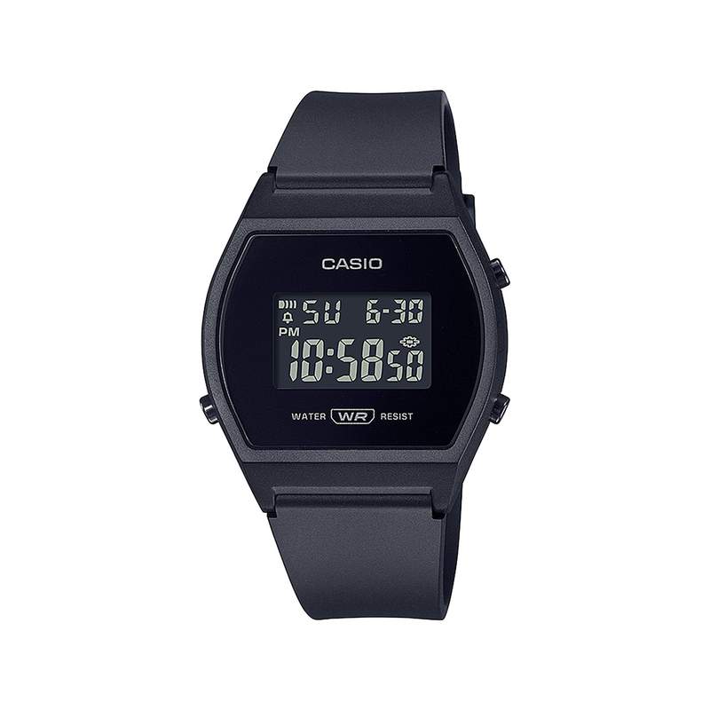 Montre Casio femme résine noire - vue 1