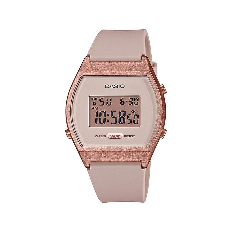 Montre Casio femme résine rose - vue 1