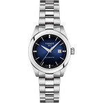 Montre Tissot femme acier cuir bleu - vue D1